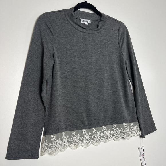 Ten Sixty Sherman Girls Gray Long Sleeves Top Size L - Picture 2 of 11